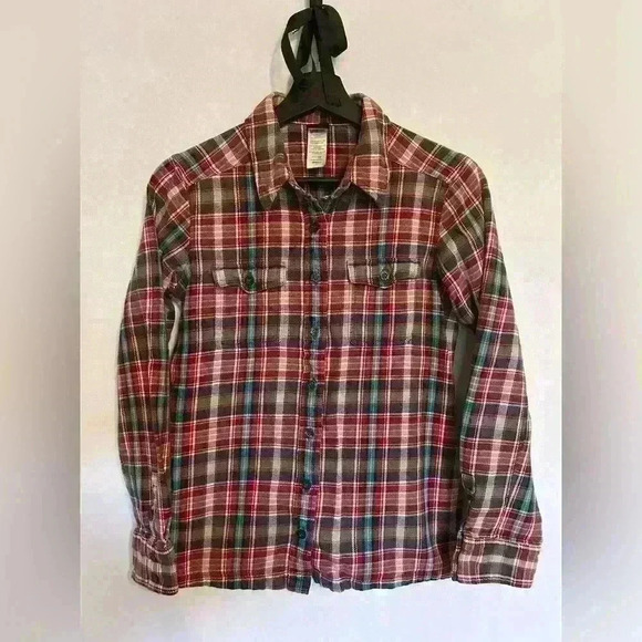 Patagonia Tops - Women’s Patagonia 100% Organic Cotton Flannel Button Down Shirt Size 2